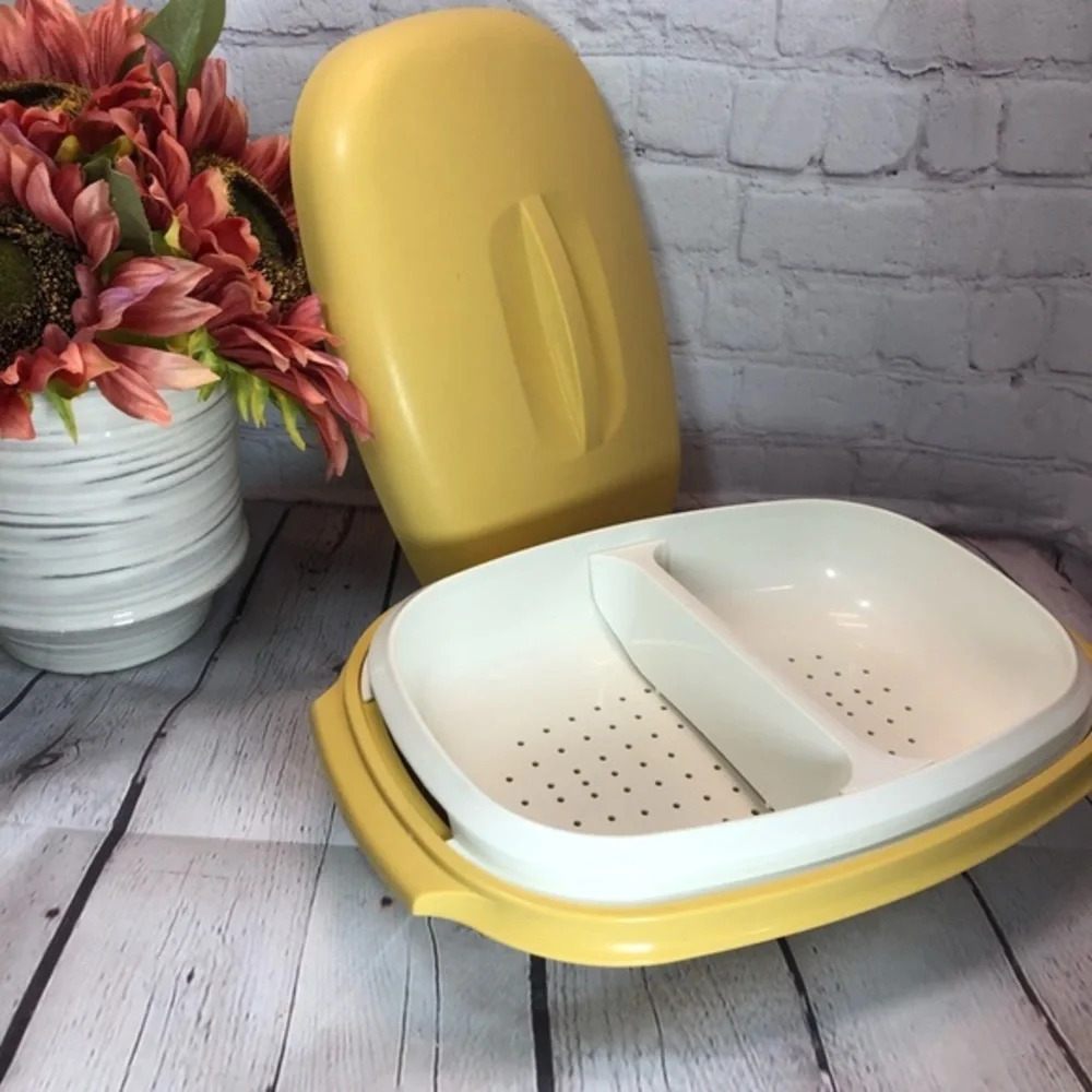 Vintage Tupperware Meals in Minutes set harvest gold